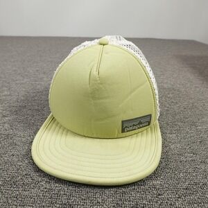 Patagonia Hat Cap Strap Back Duckbill Yellow White Mesh Trucker Logo Outdoor